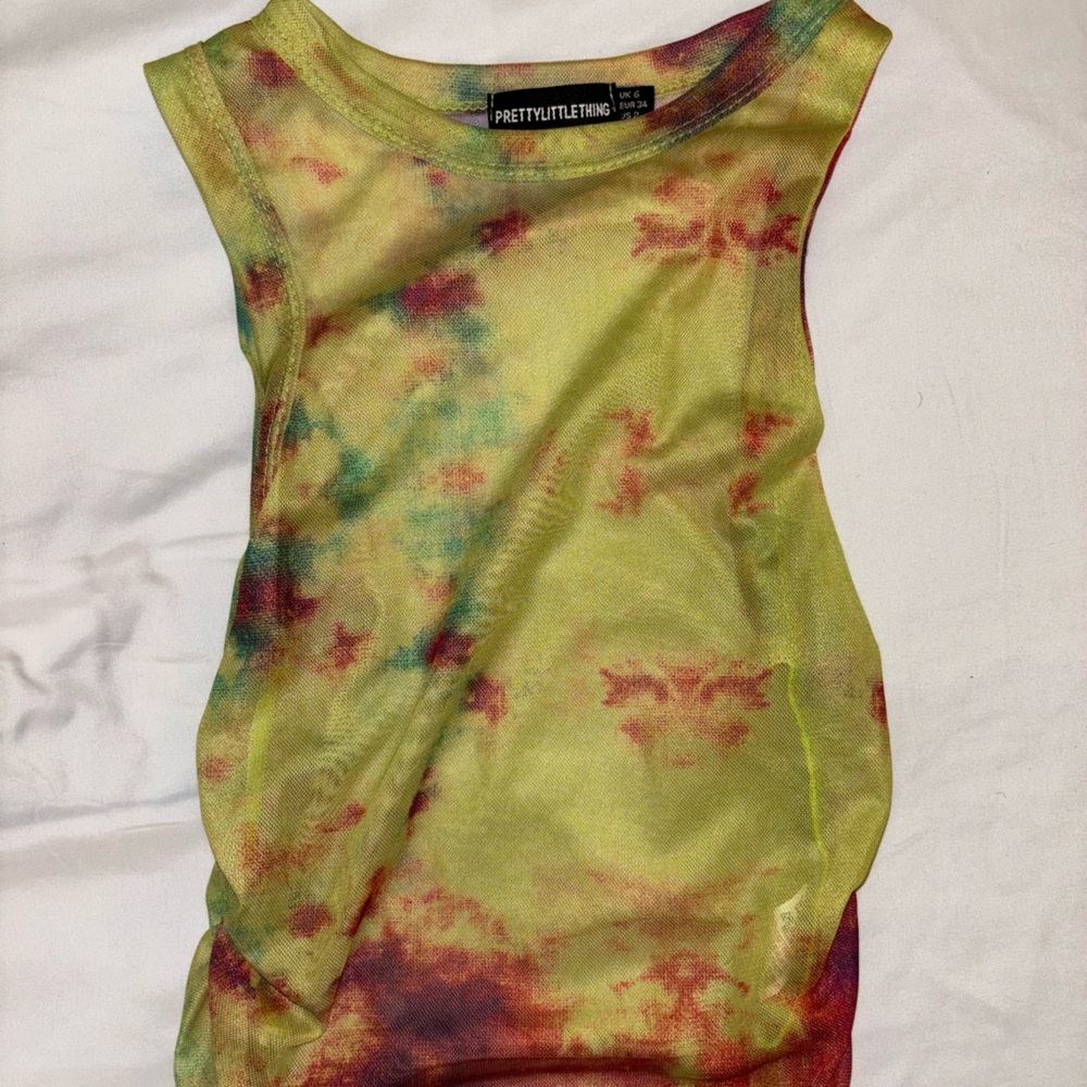 PrettyLittleThing Multicolor Tie-Dye Top